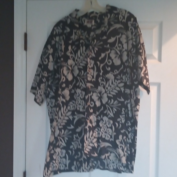 Men's Hawaiian print button down shirt 2X - Picture 1 of 5